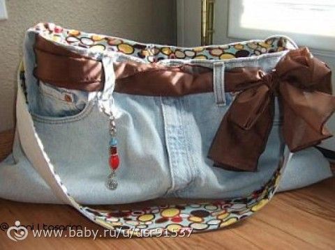 Модная сумка из старых джинсов Модная сумка из старых джинсов