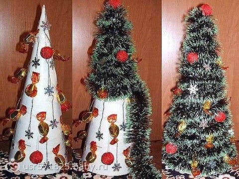 Фото елки сделанной своими руками Фото елки сделанной своими руками