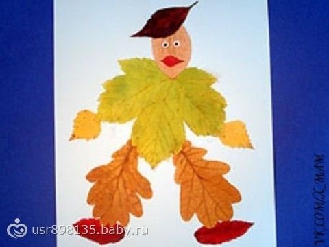 Поделки из листьев видео