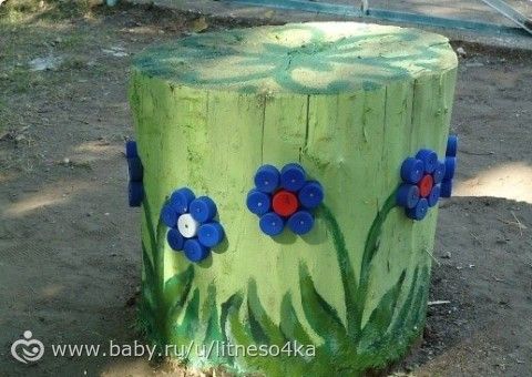 Поделки для детского сада из пеньков Поделки для детского сада из пеньков