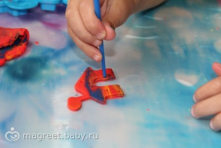 Лепка с дочкой (2г3мес)