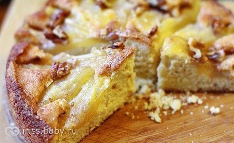 Пирог из груши рецепт с фото простой