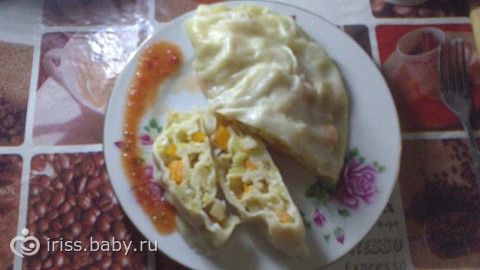 Ханум (рулет по - русски) с тыквой и картошкой (для любителей тыквы)