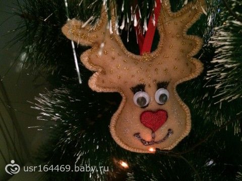 Кое-что пошила...новогодние игрушки для Илюшки!!!!