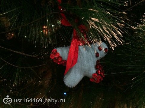 Кое-что пошила...новогодние игрушки для Илюшки!!!!