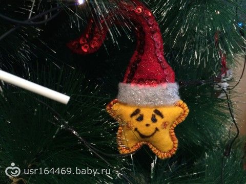 Кое-что пошила...новогодние игрушки для Илюшки!!!!