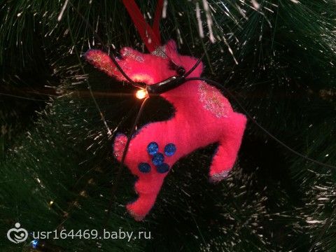 Кое-что пошила...новогодние игрушки для Илюшки!!!!