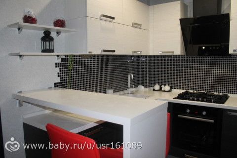 Моя любимая кухня))) И мои любимые цвета- белый, черный, красный!!!
