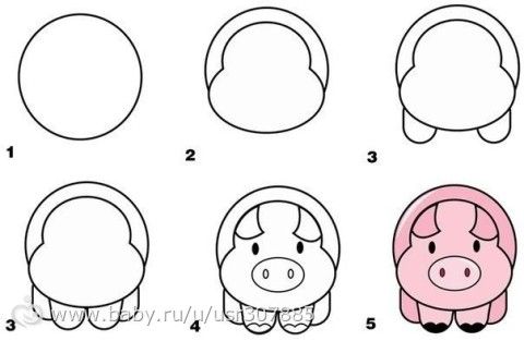 учится рисовать картинки