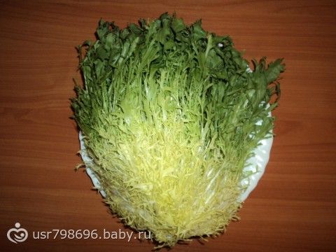 Салат кудрявый рецепт с фото