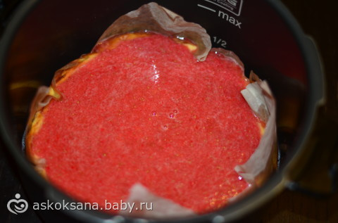 Клубничный чизкейк в мультиварке