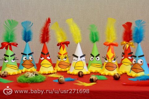 Оформления дня рождения в стиле Angry Birds