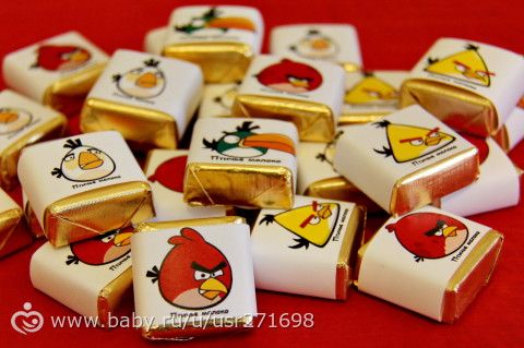 Оформления дня рождения в стиле Angry Birds