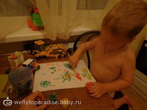 Все что приносит радость ребенку - наши игры и игрушки, отдых :)