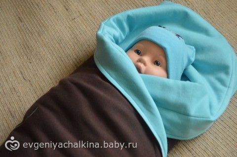 Трикотажный плед для малыша.