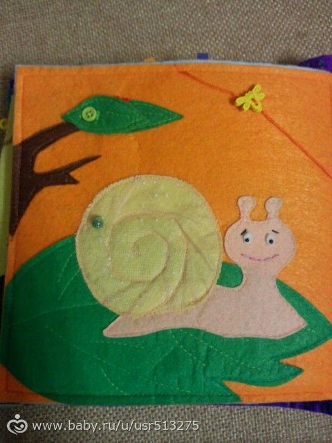 Развивающая книжка из фетра