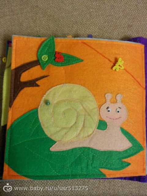 Развивающая книжка из фетра