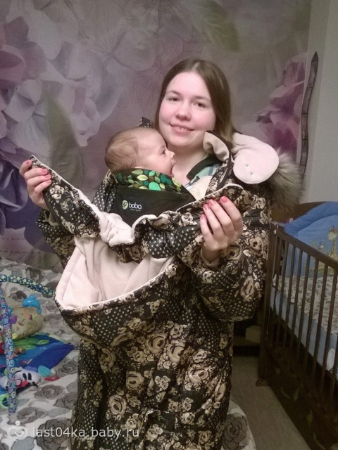 Обзор зимнего слингопальто Виолетта (МамаРада)