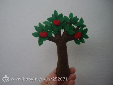 Продолжение деревьев из фетра)