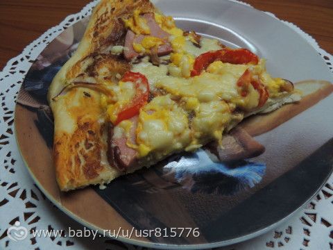 Пицца &quot;настоящая&quot;, очень вкусная.