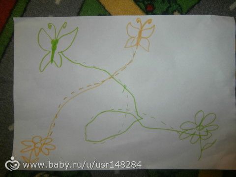 Графические задания для детей от 1,5 лет, примеры