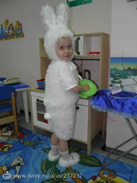Вязать костюм зайца Вязать костюм зайца