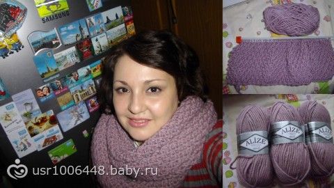 Шарф-снуд для себя любимой