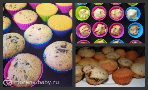 МАФФИНЫ апельсиновые и шоколадные (рецепт)
