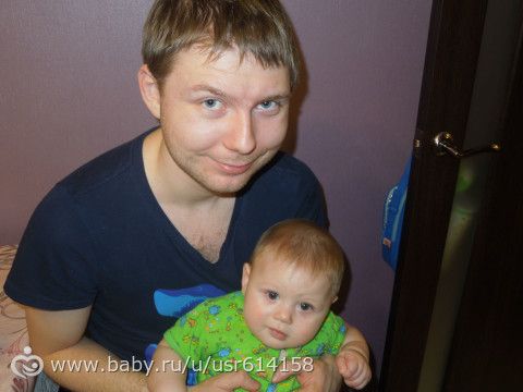 моему сыночку 7 месяцев)))